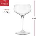 Bormioli Rocco,glass Novecento Stemware Cocktail Coupe-Gift Box of 2, 2 Count , Clear,8.5 OUNCES