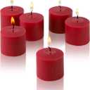 Red Apple Cinnamon Scented Candles - Set of 11 Scented Votive Candles - 10 Hour Burn Time - Made in The USA