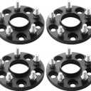 GAsupply 15mm 5x114.3mm Wheel Spacers, 5 Lug Forged Hubcentric 5x4.5 Wheel Spacers 64.1mm Hub Bore with 12x1.5 Studs, Fit for Civic CR-V Element Acura CL ILX RSX TLX TSX MDX (4pcs) (15mm, 64.1mm Bore)