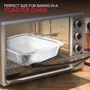 Stock Your Home 8 Square Foil Pans with Lids (50 Pack) - Foil Cake Pans with Covers - Aluminum Baking Pans - Disposable Cake Pans - 8 Inch Square Pans - Disposable & Recyclable Pans with Lids