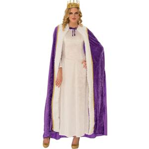Rubies Mens Purple Velvet King's Robe Adult Sized Costume, Multicolor, One Size US
