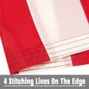 Ameri-ca Flag Heavy-Duty US Flag for Outside, with Embroidered Stars Reinforced Nylon USA Flag for Indoor Outdoor Decor