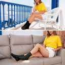 Women's Neon Scrunch Crew Socks 80s 90s Retro 3-Pack Cotton Stacked Boot Calf Cozy Ribbed Slouchy Socks Size 5-10