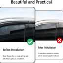 6PCS Side Window Deflectors Compatible with Toyota 2026 RAV4 LE SE XLE XSE Limited Hybrid Accessories Shatterproof Window Rain Guards Window Visors Vent Deflector