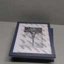 8x10 Picture Frame with 6x8 Mat, Display 6x8 with Mat or 8x10 Without Mat, Wood 8 by 10 Photo Frame, 8 x 10 Frame for Wall Hanging and Tabletop Display, 6 Pack, Navy Blue