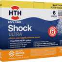 HTH 52040B Swimming Pool Care Shock Ultra, Swimming Pool Chemical, Cal Hypo Formula, 1Lb (6 Pack)