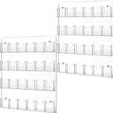 Weysat Acrylic Brochure Pamphlet Holder Brochure Display Stand Business Tri Fold Multi Slot Holder Rack Wall Mount Clear Pocket Space Saver for Flyer Literature Menu Advertise(2 Pieces)