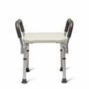 Medline Bath Bench Shower Seat with Padded Armrests, Ideal for Bathtubs, Robust Support up to 350 lbs., Comfortable and Durable