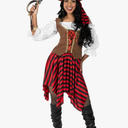 fun shack Women's Pirate Costume - Adult Pirate Wench Outfit for Halloween, Dress Up, Themed Parties, Cosplay