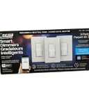 Feit Electric Wi-Fi Smart Dimmer Light Switch, 3 Pack, White