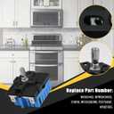 WPW10434452 W10434452 Dual Infinite Stove Control Switch Replace for 2118918, AP6021365, PS11754687, EAP11754687 Fits for Whirlpool, for Maytag,for Amana,for KitchenAid Electric Ranges