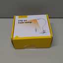 Glocusent Clip on Light: 10 Brightness Levels from 20 to 180LM LED Reading Light with Clamp and Flexible Gooseneck - Eye Caring Book Lights for Reading at Night, Clip on Desk Bed Headboard (White)