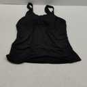 Aqua Eve Tankini Tops for Women Swimwear Top Only Tummy Control Bathing Suit Top No Bottom (Black) 20W