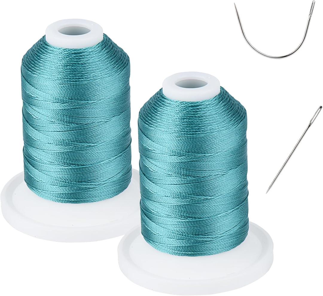 UV Resistant - Simthread 100% Polyester Bonded Thread Tex 69 (12wt) - 250 Yards x 2 Spools NP-C.Blue