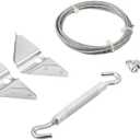 National Hardware N192-211 Anti-Sag Gate Kit for Exterior Use with WeatherGuard Protection, Heavy-Gauge Steel Construction, Zinc-Plated Finish, 7.5 Ft Diagonal Bracing