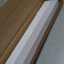 Basic Series 4 ft (48 in) Galvanized Steel Slip-On Baseboard Heater Cover + Left & Right Endcaps, Rust Resistant, White, for Hydronic Hot-Water Systems