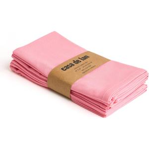 Cloth Napkins Set of 6 Pink 18x18 Inch Cotton Dinner Napkins Soft, Reusable, Washable, Durable & Absorbent Table Napkins Wedding, Restaurant, Hotel, Event Party Napkins Casa De Lan