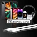 2Pack for iPhone14/13/12 Fast Charger Cable 6ft [Apple MFi Certified], USB Type C to Lightning Cable 6 Foot Apple iPhone Charging Cord for iPhone14 13 12 Pro XR XS Plus (White)