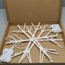 LITBLOOM Lighted Snowflake 2 Pack 70 Fairy Lights 14IN Battery Operated with Timer for Window Christmas Decoration Indoor Outdoor