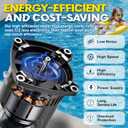 USQ1152 Pool Pump Motor - 1.5 HP Single Speed, 3450 RPM, 48Y Frame, 115/230V Dual Voltage, 19.2/9.6 Max Amps, Replacement for ASQ165 EUSQ1152, Fit for Century A.O. Smith