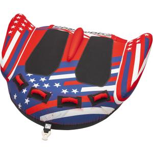 ZOOMBROS Towable Tubes for Boating 2 Person, Water Tubes for Boats to Pull, Safety Inflatable Boat Tubes and Towables, Water Sport Towables with Drainage, Quick Connector and Wings
