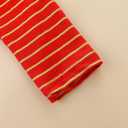 Bumeex Girl's Long Sleeve Dresses Cotton Christmas Cute Embroidery Applique Swing A-Line Casual Tunic Playwear 2-13 Years (Red)