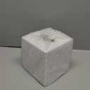 Y-in Hand Tissue Box Cover, Square Facial Tissue Holder Storage for Bathroom Vanity, Countertops, Dressers, Night Stand, Parlors and Offices - White