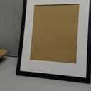 TRIMLINE Black metal frame with white 4x6 mat by Dennis Daniels - 4x6