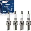 Iridium Spark Plugs 4 Pack 5464 BKR5EIX-11 BKR5EGP Fits for 1998-2008 Toyota Corolla Prius Tacoma Yaris Matrix, Nissan Altima Frontier Sentra, Mitsubishi Lancer Eclipse, Pontiac vibe L4 1.8L-2.4L