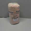 decorUhome Valentines Soft Fleece Pink Throw Blanket for Couch, Cozy Fluffy Plush Flannel Striped Blanket for Sofa Bed, Lightweight Decorative Ribbed Fuzzy Blanket for Woman, 50x60 Inches