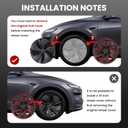 Model Y Wheel Covers 19 inch Juniper Crossflow 2025 2026,19" Swirl Style Matte Black Wheel Hubcaps Compatible with Tesla Model Y Accessories 2025 2026(Refreshed Juniper Only 4PCS)