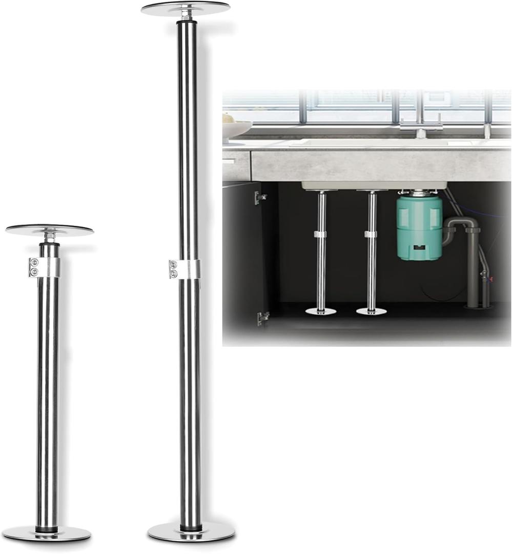 Undermount Sink Brackets for Kitchen,Undermount Sink Support,Adjustable Stainless Steel Sink Support Undermount Kit,Undermount Sink Support Kit,Sink Repair Kit for Kitchen and Bathroom16 "To 27.08"