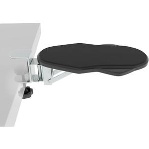 Ergonomic Arm/Elbow Rest for Desk - Foldable Rotatable Elbow Support for Computer Desk, Office & Gaming Comfort (Foldable Rotating Black)
