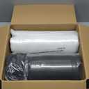 Premium Outdoor Seat Cushion Chair Cushions for Patio Furniture 19 L X 19 W X 4 H Waterproof & Fade Resistant Deep Seat and Backrest Cushion Set with Removable Covers for Chair, Sofa (Grey)