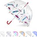 totes Kids Lightweight Dome Canopy Bubble Umbrella with Wind and Rain Protection