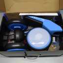 Colorful Lighting Baby Balance Bike Toys for 1 Year Old Boys Gifts, Toddler First Bike 12-24 Months with Adjustable Soft Seat, 4 Silent Wheels Ride on Toy, Perfect First Birthday Gift (Blue)