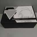 LED Bathroom Faucet with Multicolor Light, 360 Swivel & Pull-Out Spout, 4 Spray Modes, Ceramic Cartridge, 9/16 Inch Connection (Elegant White)