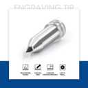 Engraving Tip/Tool/Etching Tool, Compatible with Cricut Maker, Explore 3, Explore, Explore Air, Explore Air 2 and Explore One, with 16 Pieces of Modern Classic Silver Blank Tags& Labels