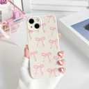 Lovmooful Compatible for iPhone 15 Case Cute Bow Bowknot-Big Bow