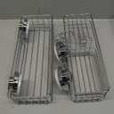 TAILI Shower Caddy Suction Cup 2 Pack with Hooks and Soap Holder, Heavy Duty Shower Organizer for Bathroom, No Drilling Silver bathroom suction shelves