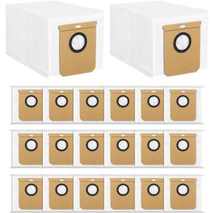 20 Pack Vacuum Dust Bags for Eufy L50 L60 Robot Vacuums Cleaner Self-Emptying Dock, Replacement Dust Bags with Self-Empty Station