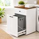 13 Gallon Pull-Out Trash Can Cabinet with Drawer