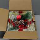 Set of 3 Christmas Lighted Gift Boxes, 60 LED Light Up Present Boxes for Christmas Decorations Indoor Xmas Tree Holiday Party Porch Home Decor (Gold Bow)