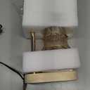 Candle Warmer Lamp Adjustable Timer - Electric Flower Glass Candles Warmers Adjustable Height Dimmable Vintage Base Modern Wax Candles Top Warmers for Small Jar Scented Wax Melts (Amber)