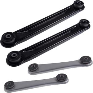 TUCAREST 4Pcs Suspension Kit (K641799 K641800 x2) Rear Control Arm Fit For 2003-2011 Fo-rd Crown Victoria/Lin-coln Town Car/Me-rcury Grand Marquis [#3W1Z5A649AA 3W1Z5500BA 522-067 522-282]