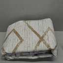 jinchan Moroccan 5x7 Area Rugs for Bedroom - Machine Washable Soft Modern Geometric Stain Resistant Non-Slip Ultra-Thin Low-Pile Faux Wool Carpet for Living Room Kitchen Dining Room (Taupe)