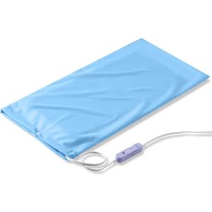 Boncare Stay On NO Auto-Off Hot Heating Pad for Cramps and Back Pain Relief Boncare Fomentera Electrica Lumbar Moist & Dry Heat Washable Cover (Sky Blue) (12"x24", 1.00, Count)
