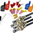 Ultimate Wrestling Crowd Fan Figures Accessory Pack | Energize Wrestling Crowds with 4 Foam Fingers, 4 Popcorn Buckets, 4 Cups, 2 Hot Dogs, 4 Signs and 4 Belts