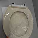 KOHLER K-4775-47 Brevia Round Toilet Seat with Quick-Release Hinges And Quick-Attach Hardware For Easy Clean, Almond