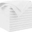 AIDEA Microfiber Cleaning Cloth White 5 PK, Microfiber Towels for Cars, Premium Car Cloths, Dusting Cloth Lint Free Cleaning Rags for SUVs, House, Kitchen, Window, Workshops, 28 x 16, 5 Pack